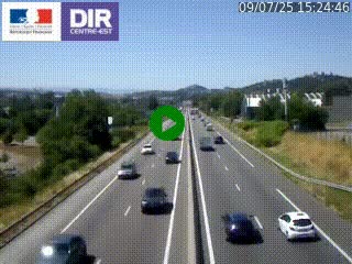 Caméra autoroute à Saint-Etienne (Les Littes) à hauteur du Ikea Saint-Etienne sur l'A72 en direction de Roanne