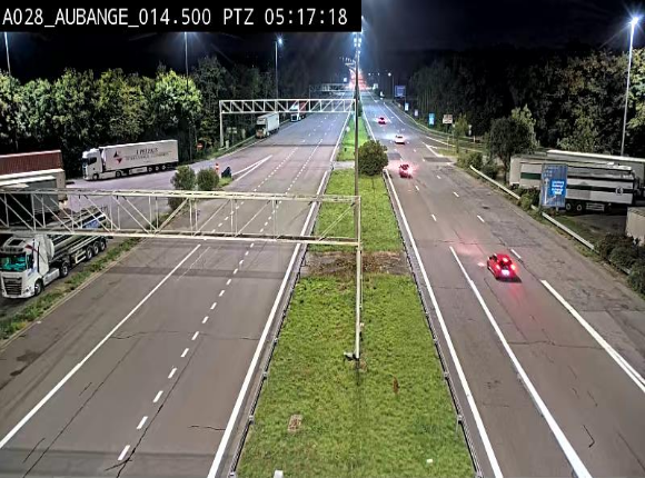 Webcam autoroute Belgique - Aubange - A28 direction Arlon - BK 14