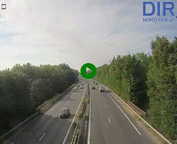Webcam sur le périphérique de Caen (N814) à l'est de la ville, à Mondeville hauteur de la sortie 2, Presqu'île-Rives de l'Orne, au bout de l'autoroute A13