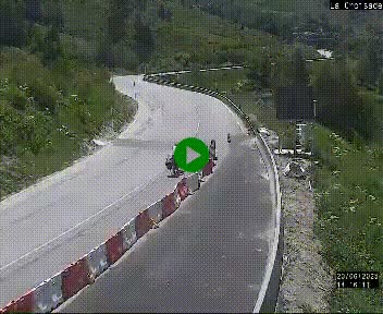 Webcam au carrefour de la croisade, à la jonction entre la N22 et la N320, avant le poste de douane franco-andorrane. Webcam à 1790 mètres d'altitude