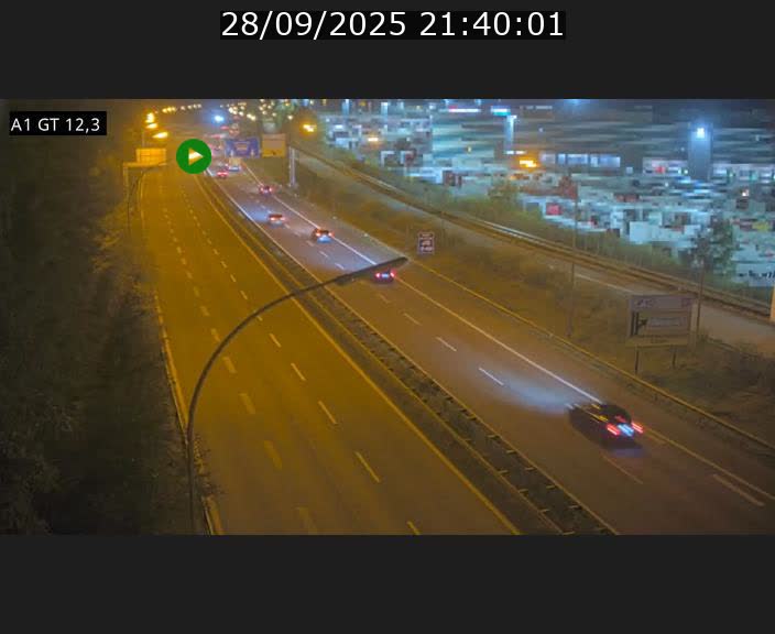 Traffic live webcam Luxembourg Senningerberg - A1 direction Allemagne - BK 12.3