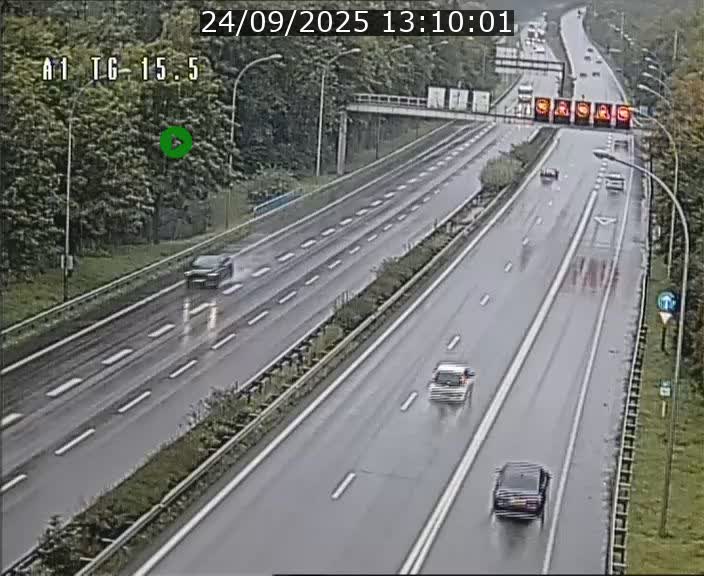 Traffic live webcam Luxembourg Munsbach - A1 direction Luxembourg - BK 15.5