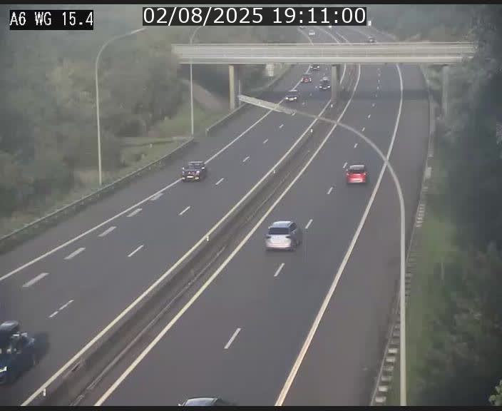 Traffic live webcam Luxembourg Capellen - A6 - BK 15.4 - direction Luxembourg/France/Allemagne