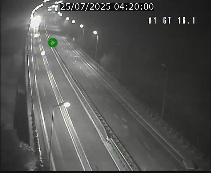Traffic live webcam Luxembourg Niederanven - A1 direction Allemagne - BK 16.1