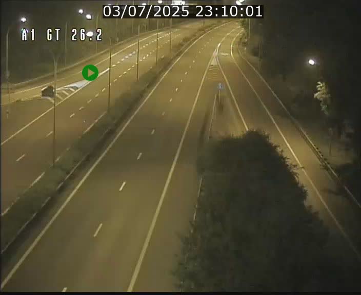 Traffic live webcam Luxembourg Grevenmacher - A1 direction Allemagne - BK 26.2