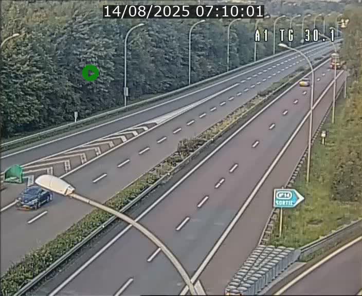 Traffic live webcam Luxembourg Grevenmacher - A1 direction Luxembourg - BK 30.1