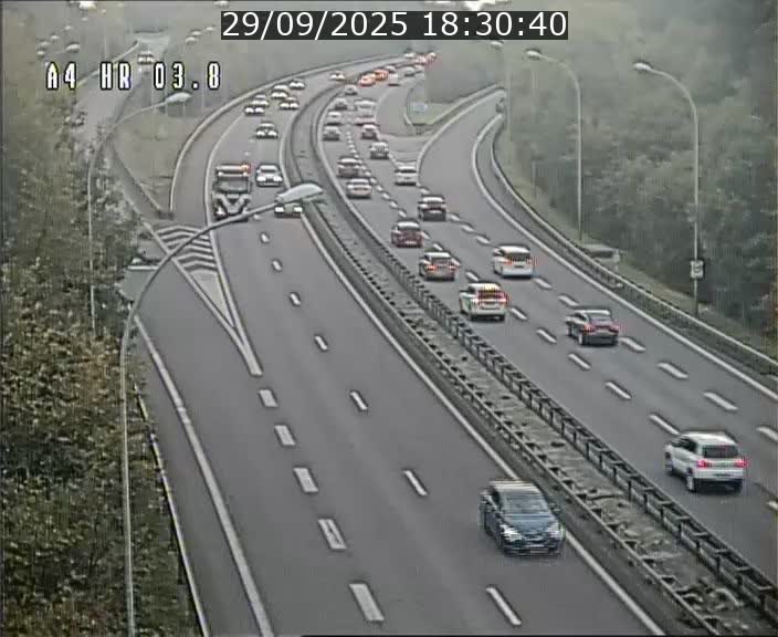 Webcam traffic A4 Luxembourg - BK 3.8 - Leudelange (direction Esch sur Alzette)