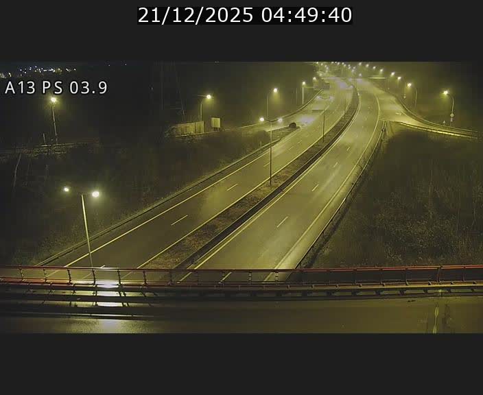 Traffic live webcam Luxembourg Differdange - A13 direction Esch-sur-Alzette - BK 3.9