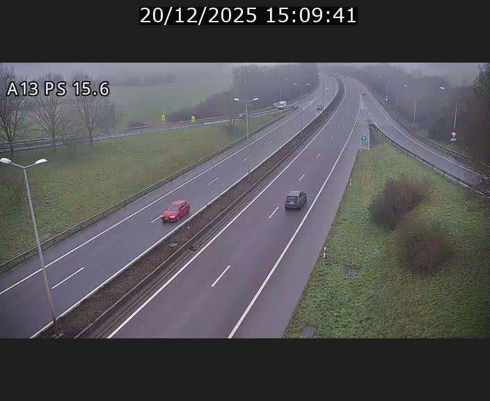 Traffic live webcam Luxembourg Kayl - A13 direction Dudelange - BK 15.6