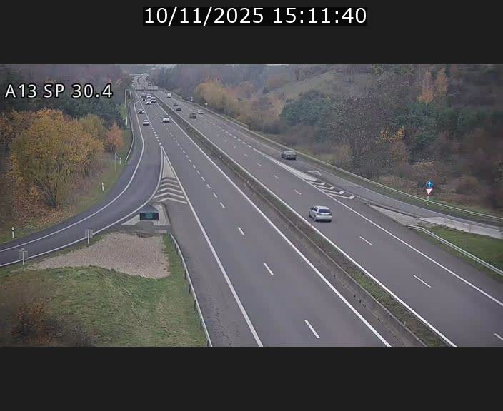 Traffic live webcam Luxembourg Altwies - A13 direction Luxembourg-ville - BK 30.4