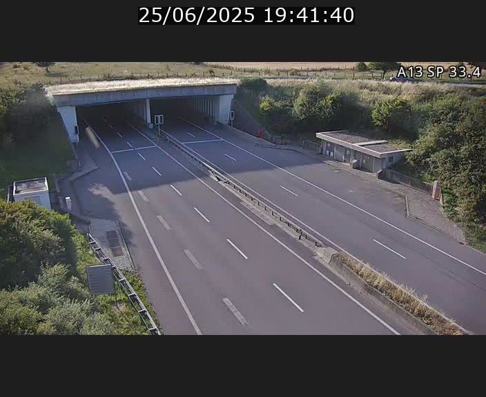 Webcam trafic sur A13 à hauteur d'Altwies en direction de Mondorf-les-bains et en provenance de l'Allemagne