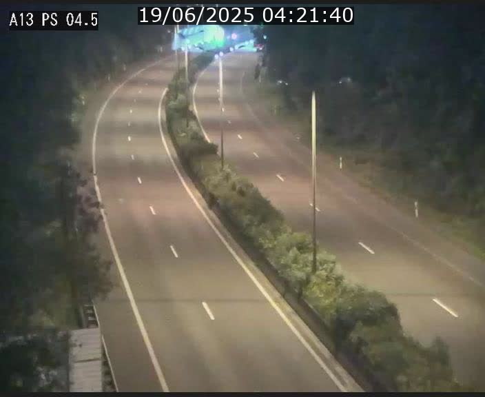 Traffic live webcam Luxembourg Differdange - A13 direction Esch-sur-Alzette - BK 4.5