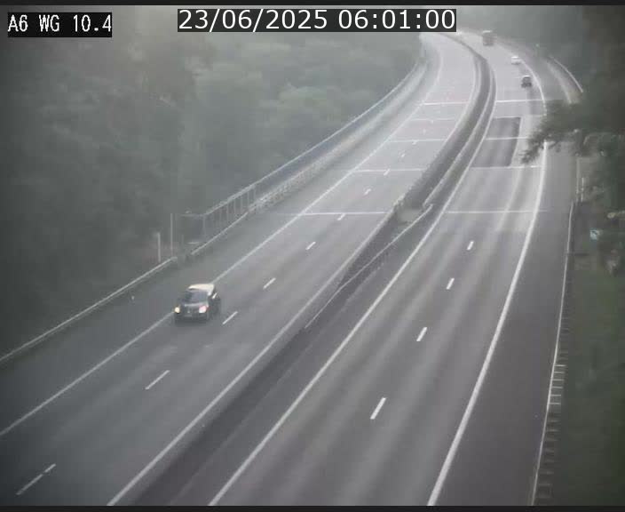 Traffic live webcam Luxembourg Mamer - A6 - BK 10.4 - direction Luxembourg/France/Allemagne
