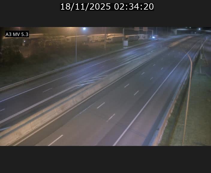 Webcam à l'Aire de Berchem au Luxembourg sur l'A3. Vue orientée vers la France