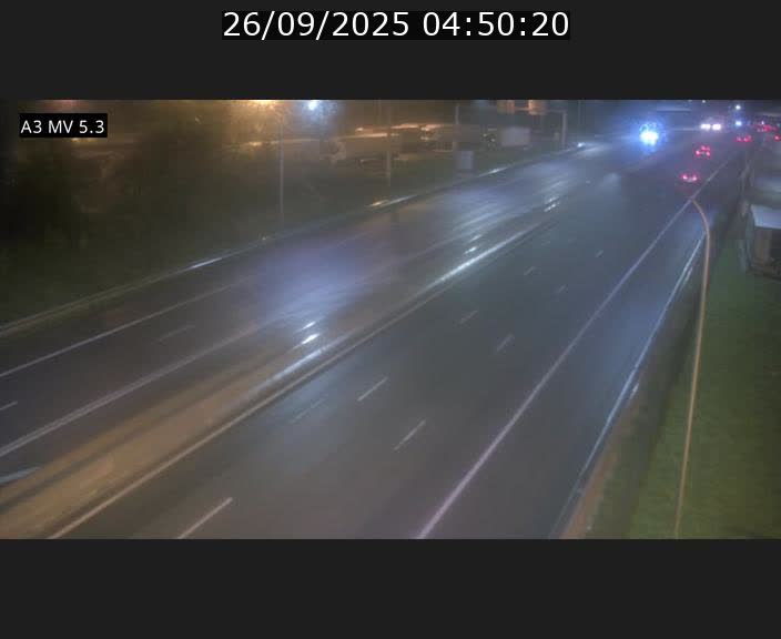 Webcam à l'Aire de Berchem au Luxembourg sur l'A3. Vue orientée vers la France