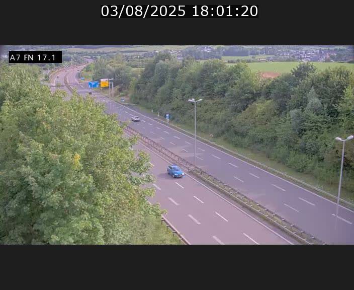 Caméra trafic Luxembourg - A7, Merscherbierg direction Mersch