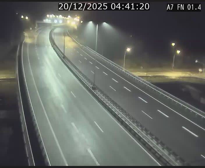Caméra autoroute Luxembourg A7 - Tunnel Stafelter - direction Echangeur Grünewald