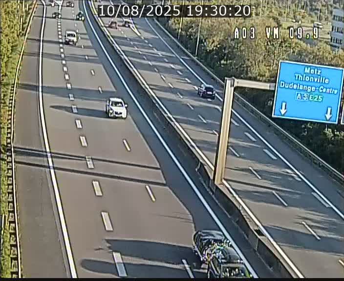 Webcam Autoroute à la Croix de Bettembourg - A3 - BK 9.9 - direction France