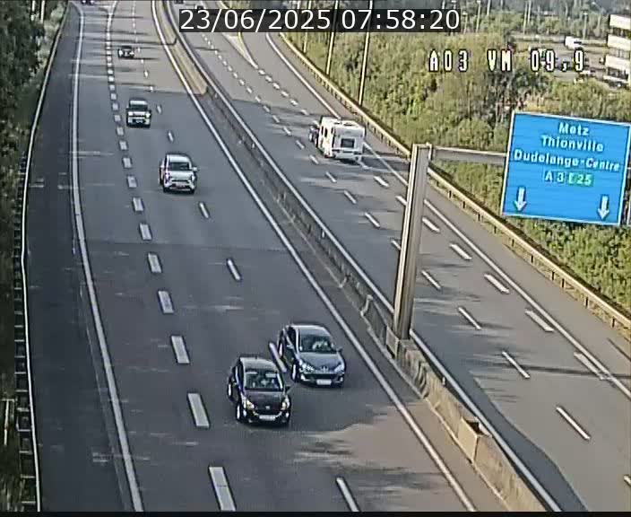 Webcam Autoroute à la Croix de Bettembourg - A3 - BK 9.9 - direction France