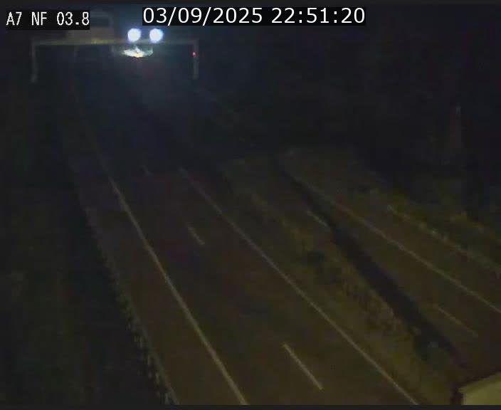 Webcam autoroute A7 au Luxembourg à la sortie du Tunnel Stafelter vers le Nord