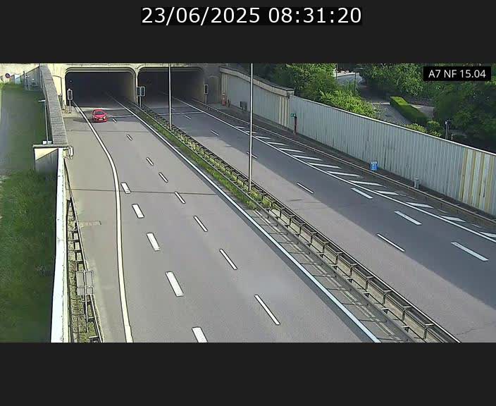 Caméra trafic Luxembourg - A7, Tunnel Mersch, entrée sud, direction Ettelbruck