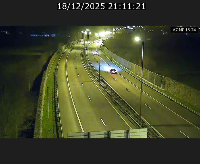 Caméra trafic Luxembourg - A7, Tunnel Mersch, entrée nord, direction Lorentzweiler