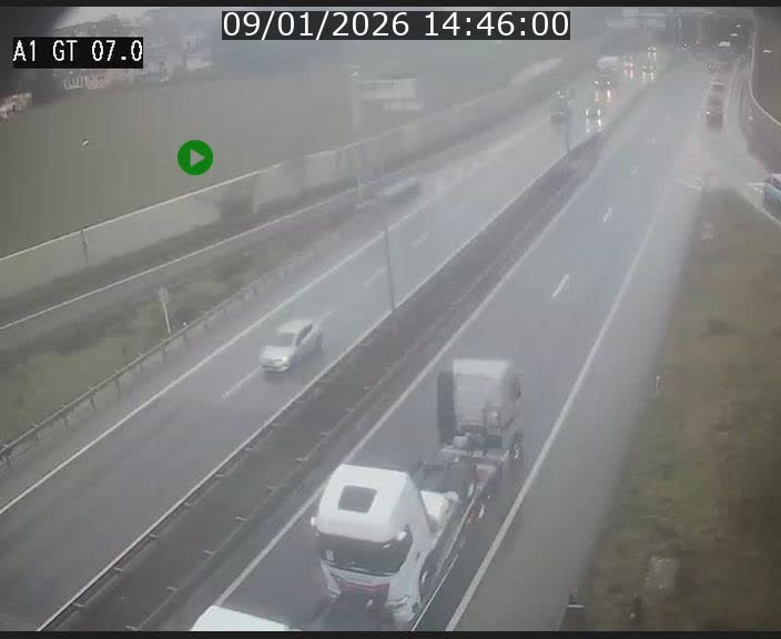 Traffic live webcam Luxembourg Cents - A1 direction Kirchberg - BK 7