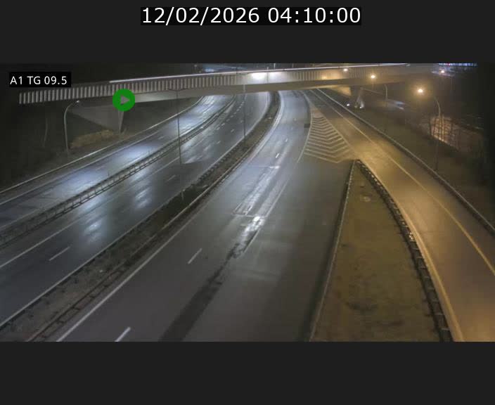 Traffic live webcam Luxembourg Jonction Grünewald - A1 direction Luxembourg-ville - BK 9.5