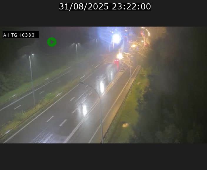 Traffic live webcam Luxembourg Senningerberg - A1 direction Luxembourg Kirchberg - BK 10.3