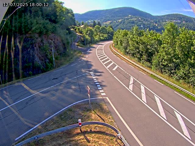 Caméra autoroute France - N66, col du Bussang direction Remiremont