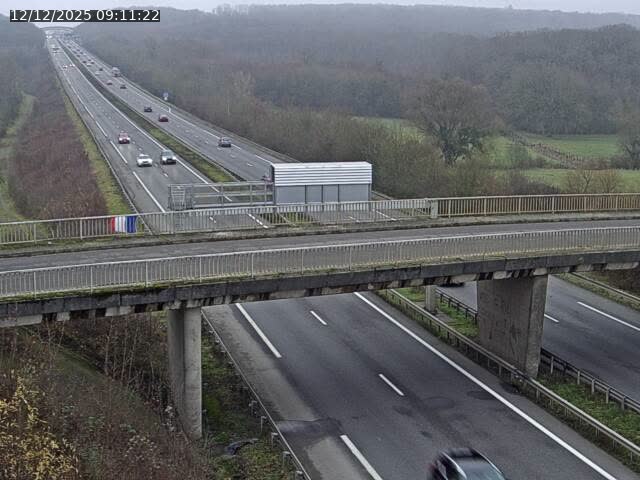 Caméra autoroute France - A31, Zoufftgen direction Luxembourg-ville, à la frontière entre la France et le Luxembourg