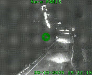 Caméra routière sur l'autoroute A20 à Bessines-sur-Gartempe. Vue orientée vers Paris