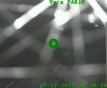 Caméra routière sur l'autoroute A20 à Saint-Hilaire-Bonneval, au sud de Limoges. Vue orientée vers Paris