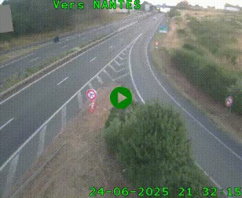 Webcam N147 au nord de Poitiers et à la jonction avec la A10