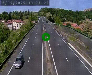 Caméra autoroute A75 à hauteur de Coudes, en direction de Clermont-Ferrand