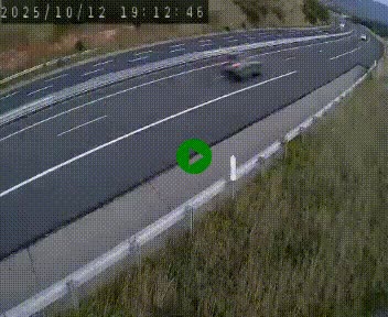 Caméra autoroutière France - A75, Engayresque, entre Millau et Séverac-le-Chateau, en direction de Montpellier