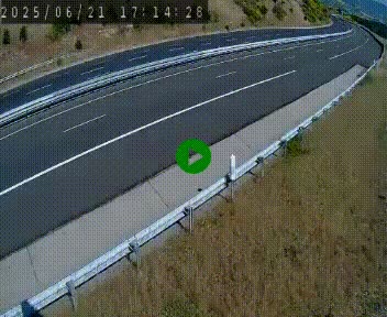 Caméra autoroutière France - A75, Engayresque, entre Millau et Séverac-le-Chateau, en direction de Montpellier