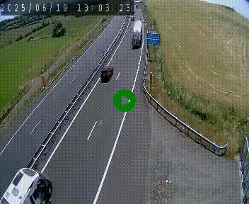 Caméra autoroute A75 à hauteur du col de la Fageole en direction de Clermont-Ferrand