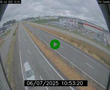 Webcam sur la N165 à hauteur de Caudan, dans le Morbihan.