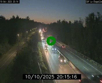Webcam sur le périphérique de Nantes (N844) à hauteur de Porte de la Chapelle, au nord de la ville