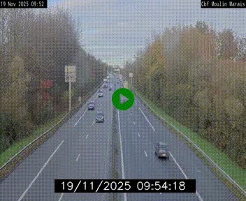 Webcam sur le périphérique de Nantes (N844) entre la Porte de Saint-Luce et la Porte d'Anjou, à l'est de la ville