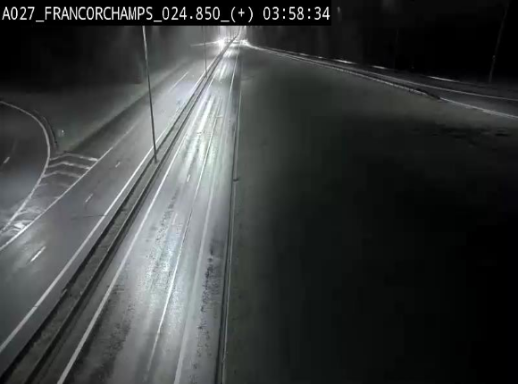 Caméra autoroutière à proximité du circuit de Spa-Francorchamps à Stavelot sur l'A27/E42