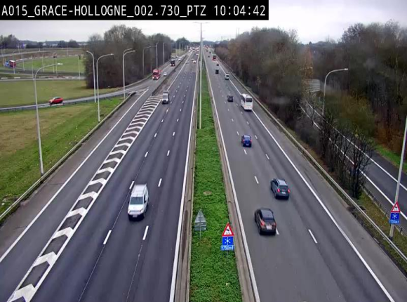 Caméra trafic Belgique - Grâce-Hollogne - E42, jonction avec A604, direction Loncin/Aéroport de Liège -  BK 3.2