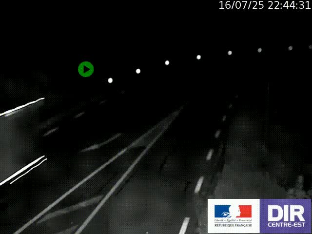 Webcam sur le col Pin Bouchain, vue orientée vers Roanne, en provenance de Lyon sur la nationale 7 (N7)