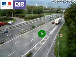 Webcam sur la Nationale 201 à hauteur de la sortie Chambéry-Nord, avant à la jonction entre l'A41 et l'A43, en direction de Lyon