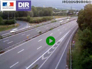 Webcam sur la Nationale 201 à hauteur de la sortie Chambéry-Nord, avant à la jonction entre l'A41 et l'A43, en direction de Lyon