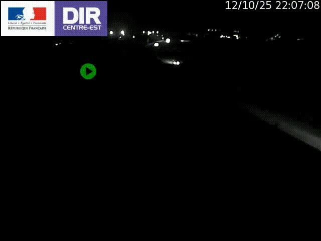 Webcam sur le contournement de Valence, sur la Nationale 7, caméra orientée vers Lyon