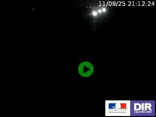 Webcam routière sur la RN7 à hauteur de Toulon-sur-Allier, entre Moulins et Vichy