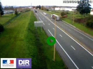 Webcam à Mably, à proximité de Roanne en direction de Moulins sur la N7