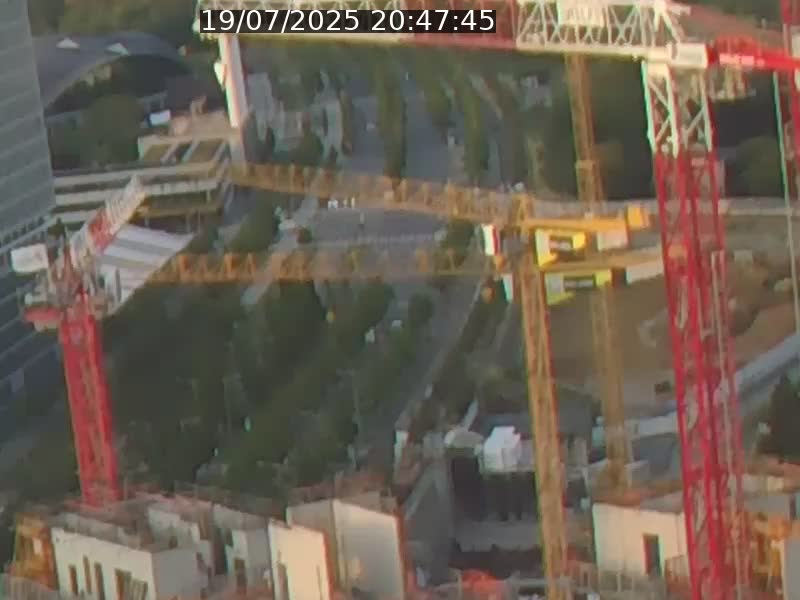 Webcam sur l'avenue John Fitzgerald Kennedy (N51) avec vue orientée vers le Findel